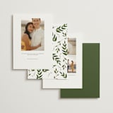 "Vines of Green" - Save the Dates in Fern by Susan Moyal - Back of Card Options
