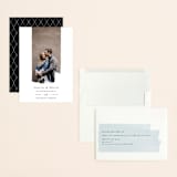 "Painterly" - Save the Dates in Obsidian by Shannon Chen of Four Wet Feet Studio - Assembled