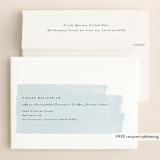 "Painterly" - Save the Dates in Obsidian by Shannon Chen of Four Wet Feet Studio - FREE Recipient Addressing