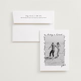 "Showered" - Save the Dates in Graphite by Claudia Orengo - Save the Date with Envelope