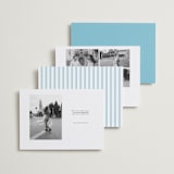 "Proper" - Save the Dates in Ocean by Megan Davis - Back of Card Options