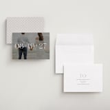 "Horizon Line" - Save the Dates in Pearl by Olivia Goree - Assembled