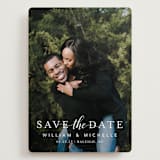 "Convey our Love" - Save the Dates in Snow by MC Designs - Front