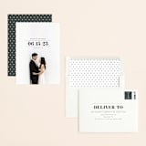 "Classic Date" - Save the Dates in Charcoal by Shirley Lin Schneider - Assembled