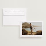 "scripted date" - Save the Dates in Blanc by Faith Dorn - Save the Date with Envelope
