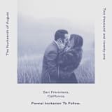 "Flyer" - Save the Dates in Navy by Jack Knoebber - Detail