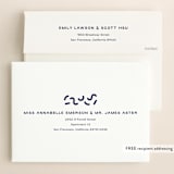 "Flyer" - Save the Dates in Navy by Jack Knoebber - FREE Recipient Addressing