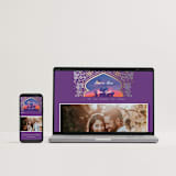 "Whole New World from Disney's Aladdin" - Save the Dates in Moonstone by Creo Study - FREE Wedding Website