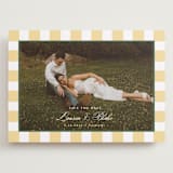 "Curved Frame" - Save the Dates in Citrine by Emily Betts - Front