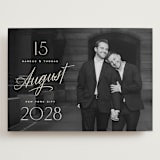 "The Date is Set" - Save the Dates in Ivory by Oscar and Emma - Karly Depew - Front