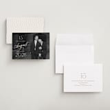 "The Date is Set" - Save the Dates in Ivory by Oscar and Emma - Karly Depew - Assembled