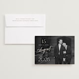 "The Date is Set" - Save the Dates in Ivory by Oscar and Emma - Karly Depew - Save the Date with Envelope