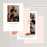 "Minimalist Abstract Sunset" - Save the Dates in Terracotta by Stephanie Given - Back of Card Options