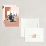 "Minimalist Abstract Sunset" - Save the Dates in Terracotta by Stephanie Given - Assembled