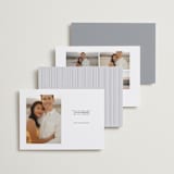 "Modern Elegance" - Save the Dates in Snow by Alexandra Dzh - Back of Card Options