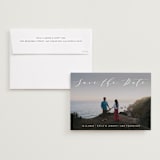 "Modern Elegance" - Save the Dates in Snow by Alexandra Dzh - Save the Date with Envelope