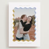 "wavy frame" - Save the Dates in Aqua by Baumbirdy - Front