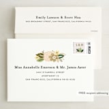 "Classic Floral" - Save the Dates in Cream by Alethea and Ruth - FREE Recipient Addressing