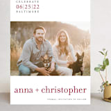 "float + celebrate" - Save the Dates in Maroon by Float Paperie - Front