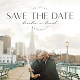 "Splendorous" - Save the Dates in Noir by Nicole Barreto - Detail