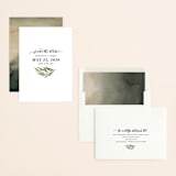 "Olive Branch" - Save the Dates in Olive by Wildfield Paper Co - Assembled