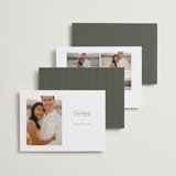 "Classic Script" - Save the Dates in Stone by Brianne Larsen - Back of Card Options