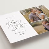"Classic Script" - Save the Dates in Stone by Brianne Larsen - Detail