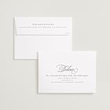 "Classic Script" - Save the Dates in Stone by Brianne Larsen - FREE Recipient Addressing