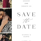 "Spaced" - Save the Dates in Tuxedo by Ashley Rosenbaum - Detail