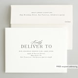 "Spaced" - Save the Dates in Tuxedo by Ashley Rosenbaum - FREE Recipient Addressing