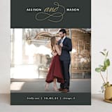 "typograph" - Save the Dates in Charcoal by lena barakat - Front