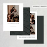 "typograph" - Save the Dates in Charcoal by lena barakat - Back of Card Options