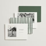 "Block Print Frame" - Save the Dates in Fern by Katharine Watson - Back of Card Options