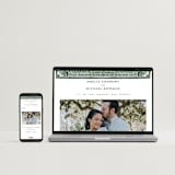 "Block Print Frame" - Save the Dates in Fern by Katharine Watson - FREE Wedding Website