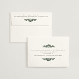 "Block Print Frame" - Save the Dates in Fern by Katharine Watson - FREE Recipient Addressing