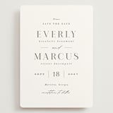 "Everly" - Save the Dates in Snow by Hooray Creative - Front