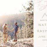 "Birchbark" - Save the Dates in Natural by Kelsey Mucci - Detail