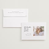 "Til death" - Save the Dates in Cloud by Hudson meet Rose - Save the Date with Envelope