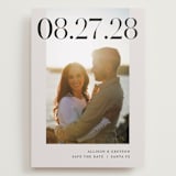 "All Stacked Up" - Save the Dates in Ivory by Pixel and Hank - Front