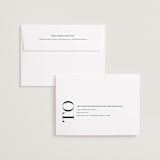 "All Stacked Up" - Save the Dates in Ivory by Pixel and Hank - FREE Recipient Addressing