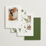 "Vines of Green" - Save the Dates in Fern by Susan Moyal - Back of Card Options