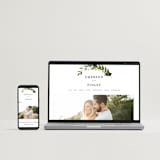 "Vines of Green" - Save the Dates in Fern by Susan Moyal - FREE Wedding Website