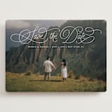 "arched script" - Save the Dates in Pearl by Kristen Smith - Front