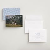 "arched script" - Save the Dates in Pearl by Kristen Smith - Assembled