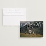 "arched script" - Save the Dates in Pearl by Kristen Smith - Save the Date with Envelope