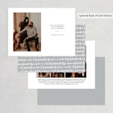 "Marker Letters" - Save the Dates in Pearl by Shiny Penny Studio - Back of Card Options