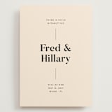 "No us without you" - Save the Dates in Ivory by Pati Cascino - Front