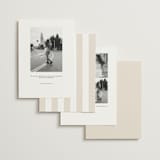 "Modern Romance" - Save the Dates in Almond by Eric Clegg - Back of Card Options