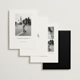 "Amore Mio" - Save the Dates in Nero by Helena Vitto - Back of Card Options