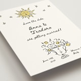 "Amore Mio" - Save the Dates in Nero by Helena Vitto - Detail